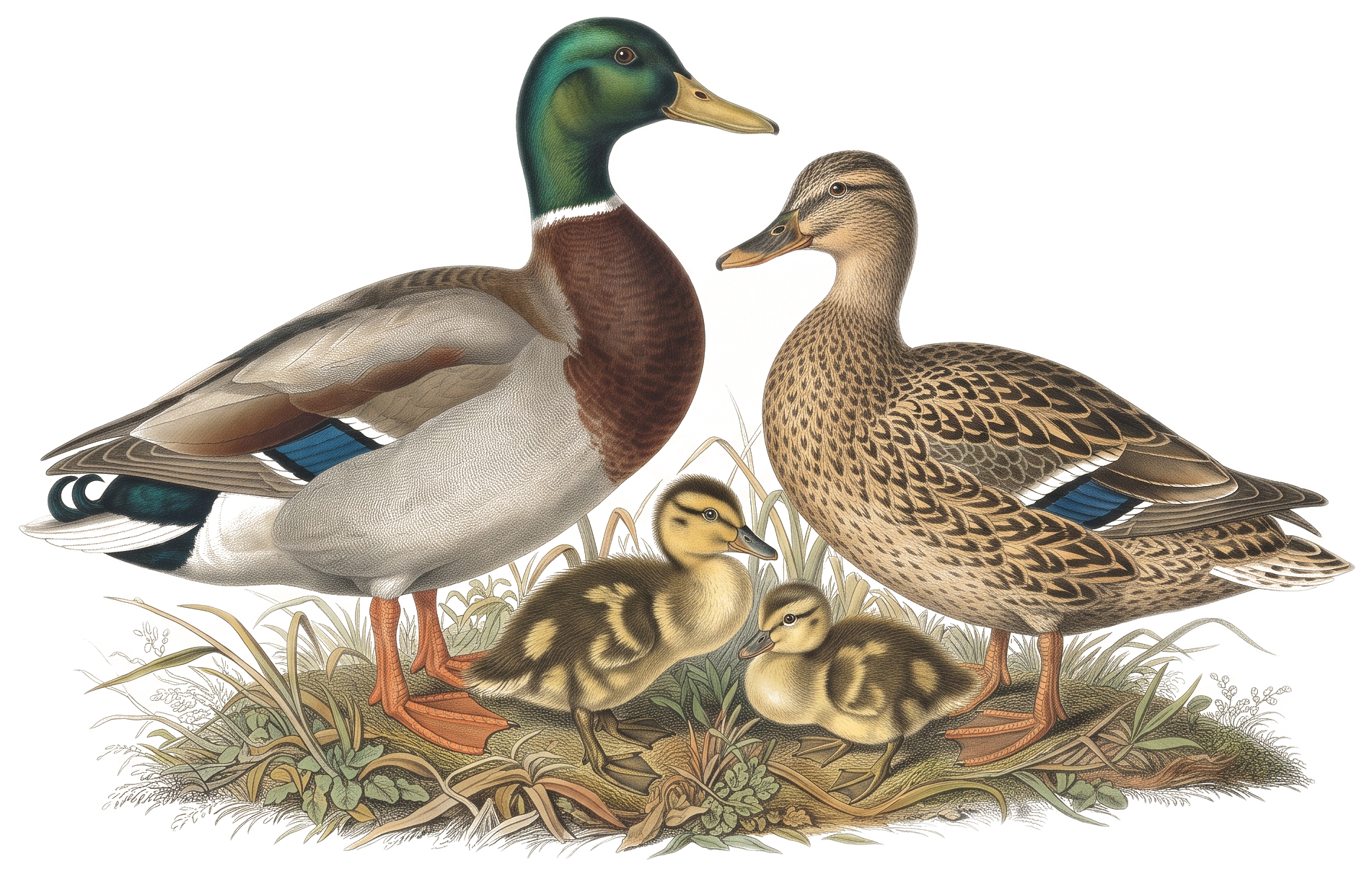 Yellow Wing Roasters duck family